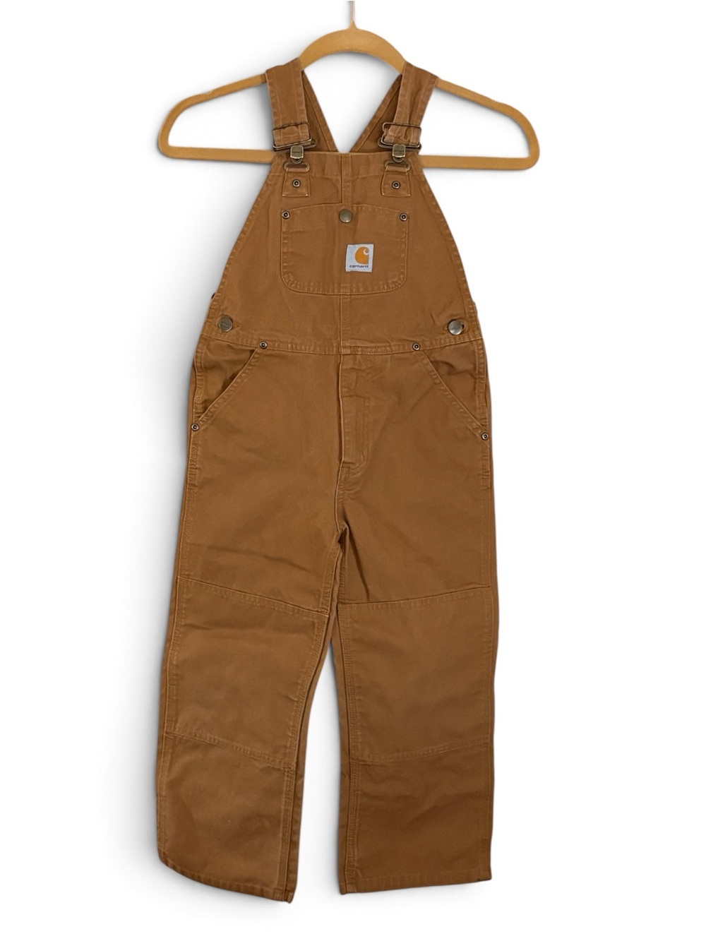Carhartt Kids Caramel Brown Workwear Overalls